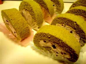 抹茶 あずきクリームの米粉ロールケーキ レシピ 作り方 By Wakana 楽天レシピ