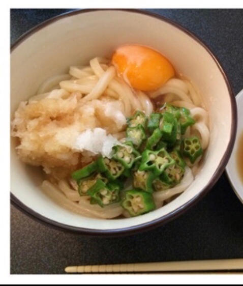 おくらおろし玉うどん