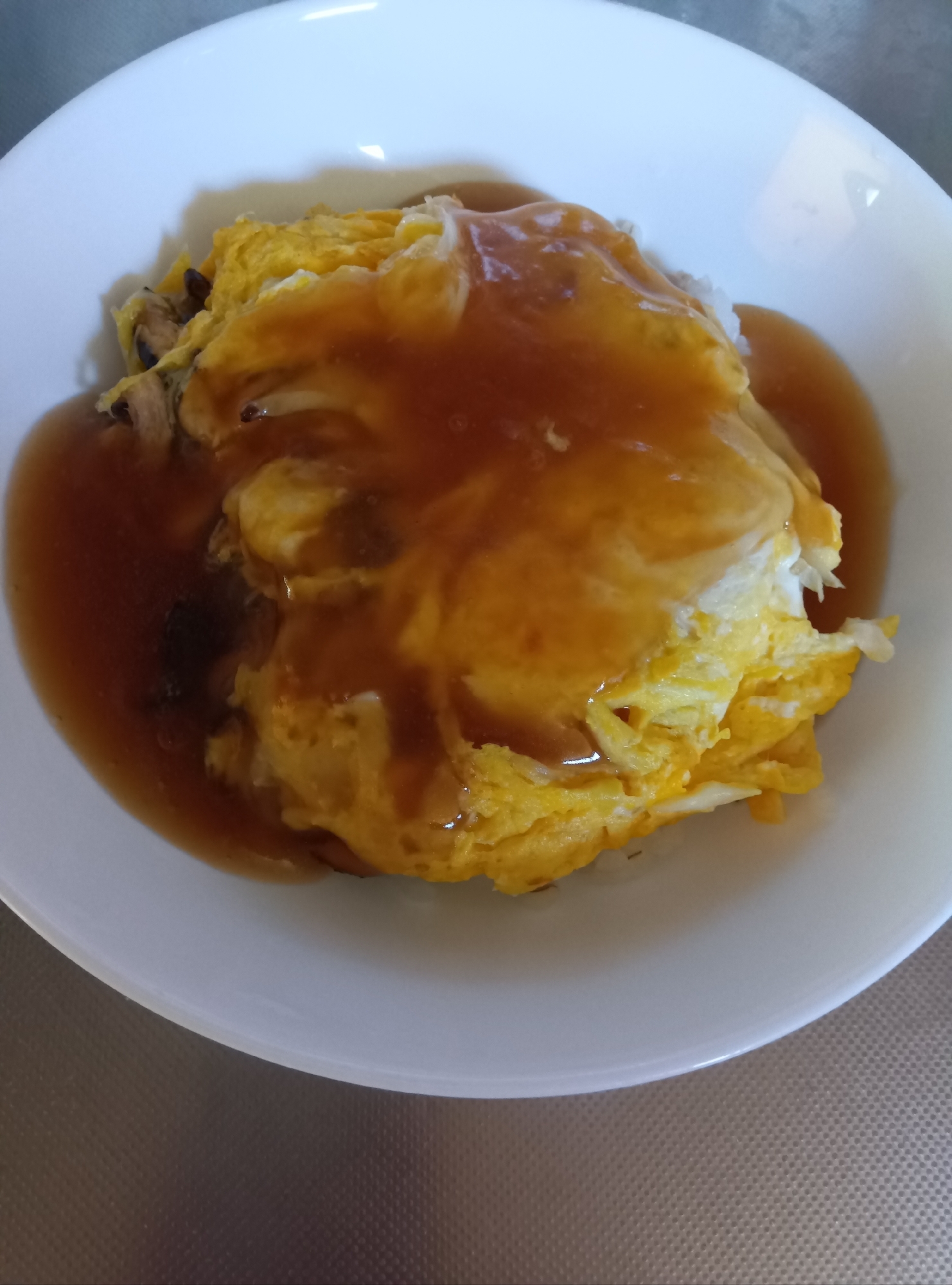 しいたけ たっぷり 天津飯