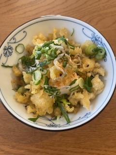 天かす・ねぎ・ちりめんじゃこで　冷奴