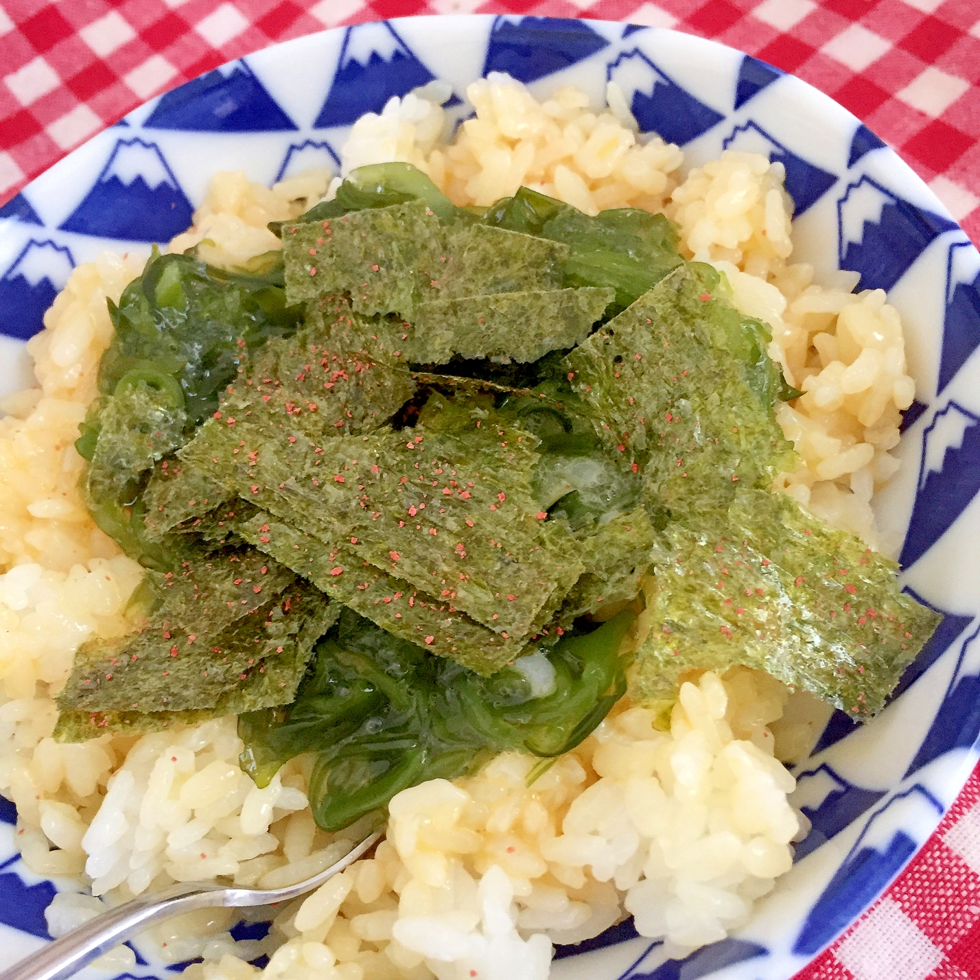 めかぶと明太子海苔の卵かけご飯☆彡