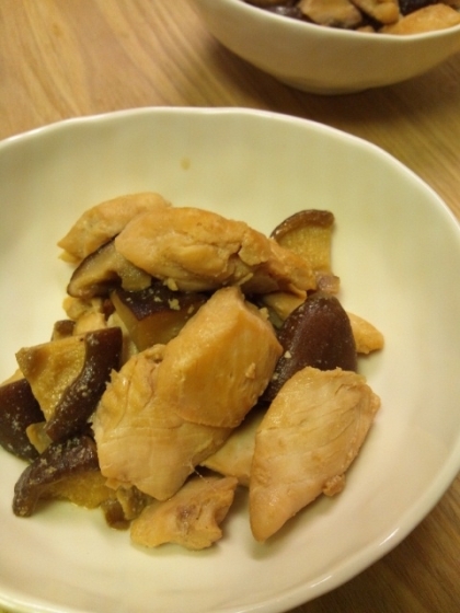 鶏肉としいたけのマヨネーズ醤油焼き