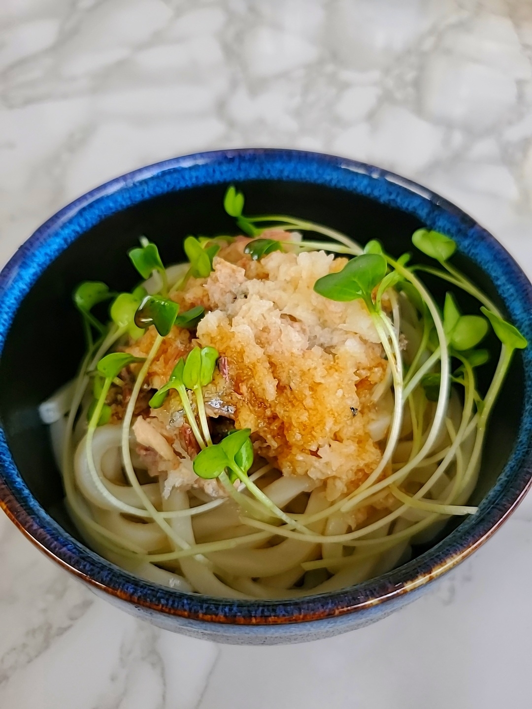 鯖缶おろしポン酢うどん