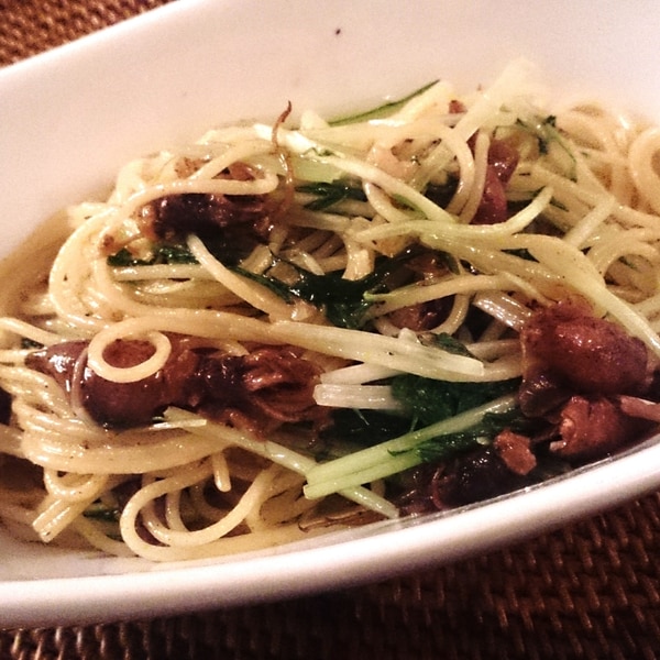ホタルイカと水菜の柚子胡椒パスタ レシピ 作り方 By 7272natu 楽天レシピ ホタルイカと水菜の柚子胡椒パスタ レシピ 作り方 By 7272natu 楽天レシピ