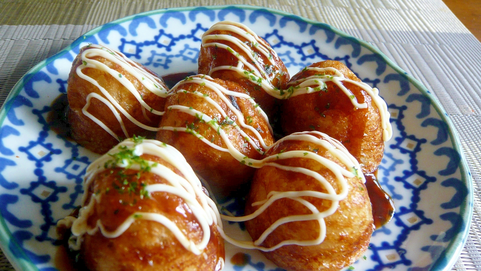 ♥　カリッと美味しい！冷凍たこ焼きの焼き方　♥