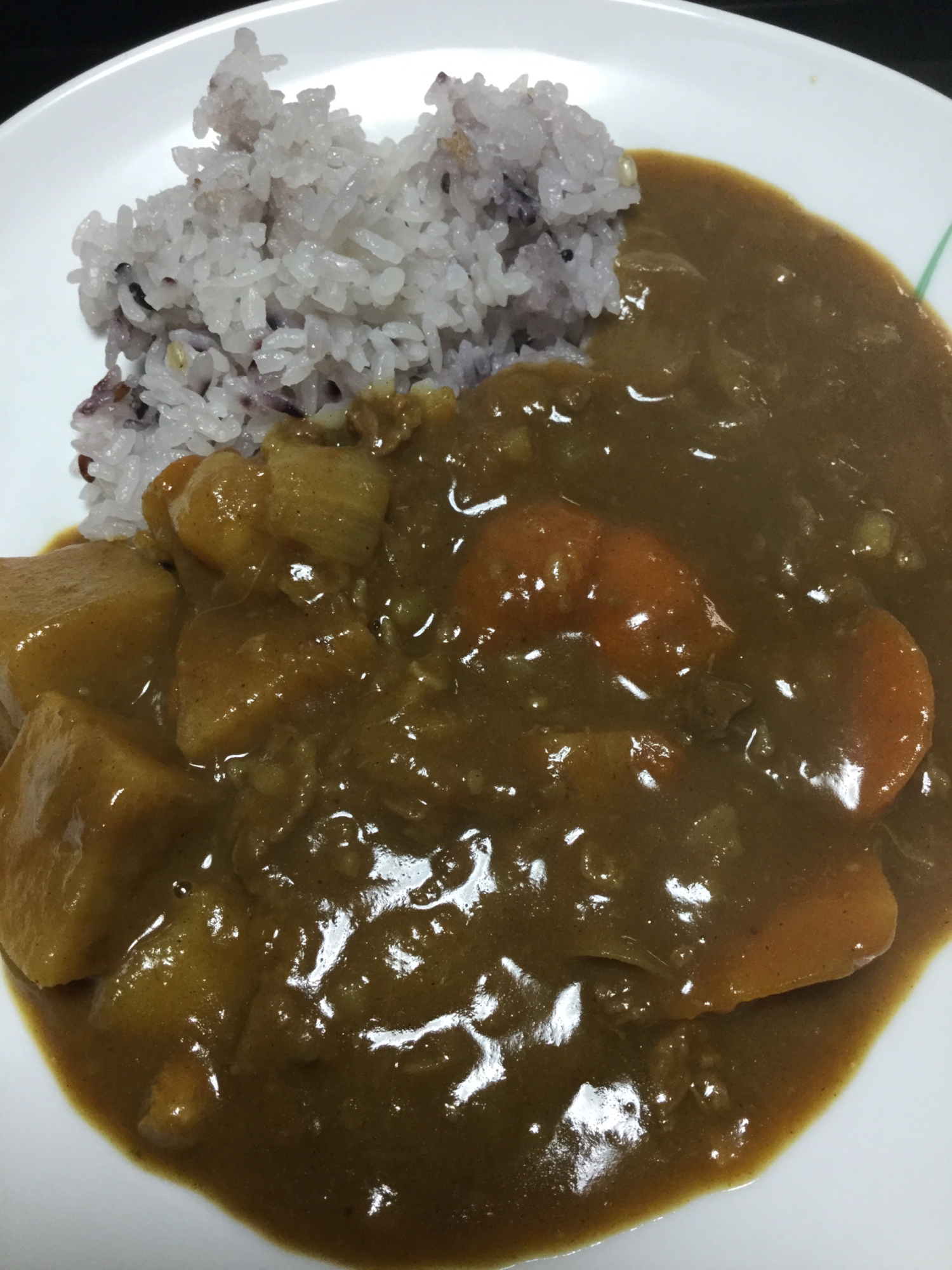 里芋でカレー