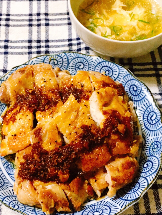 一石三鳥!チキンステーキ&スープ&ステーキソース