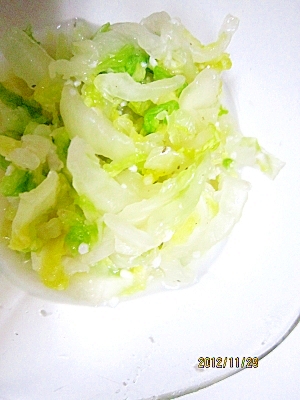 白菜の塩麹一夜漬け