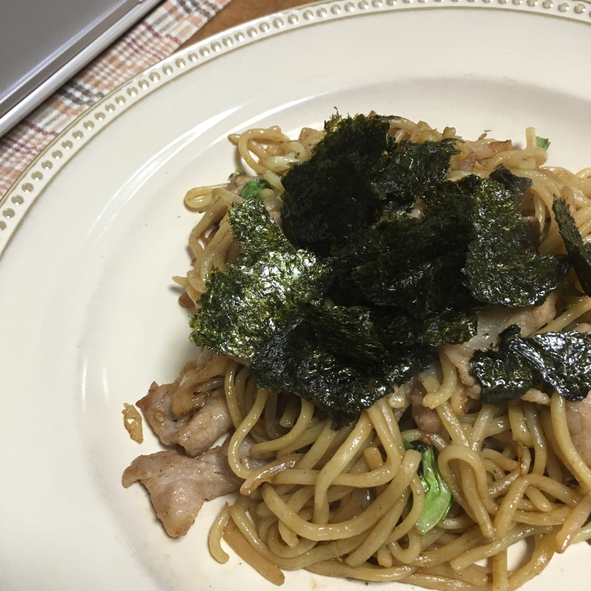 海苔たっぷり焼きそば