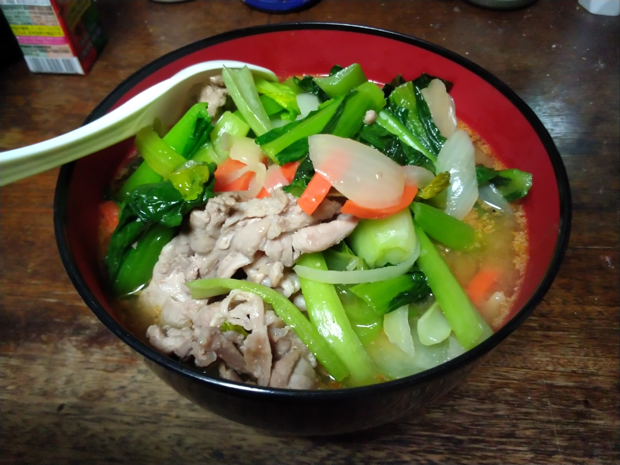 スープも手作りの味噌ラーメン