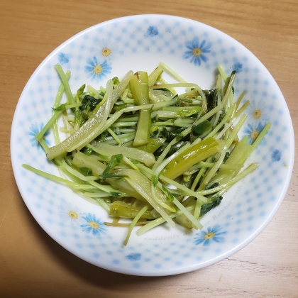 ちゃちゃっと美味い♪豆苗炒め