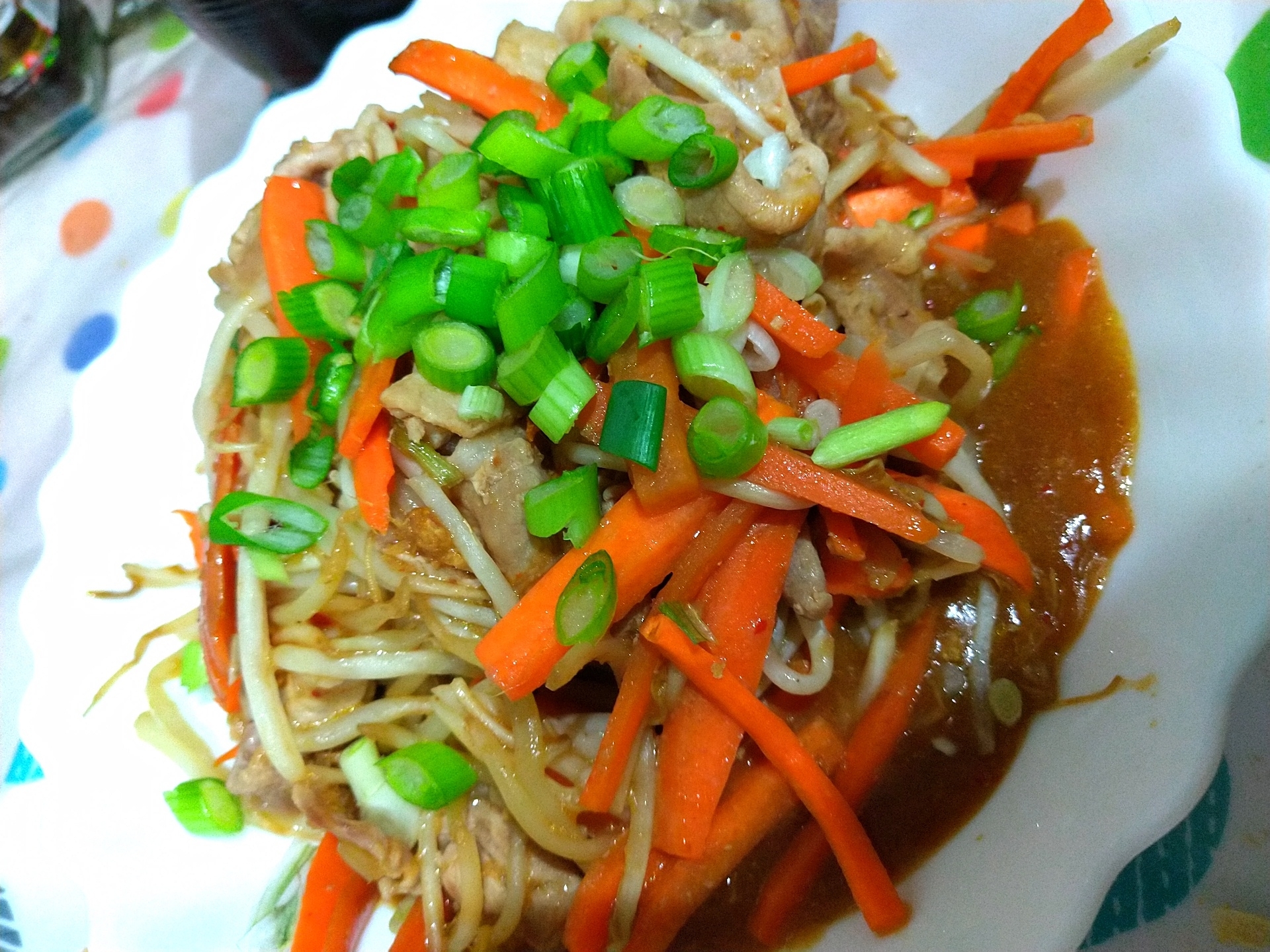 鶏肉と野菜の甘酢炒め