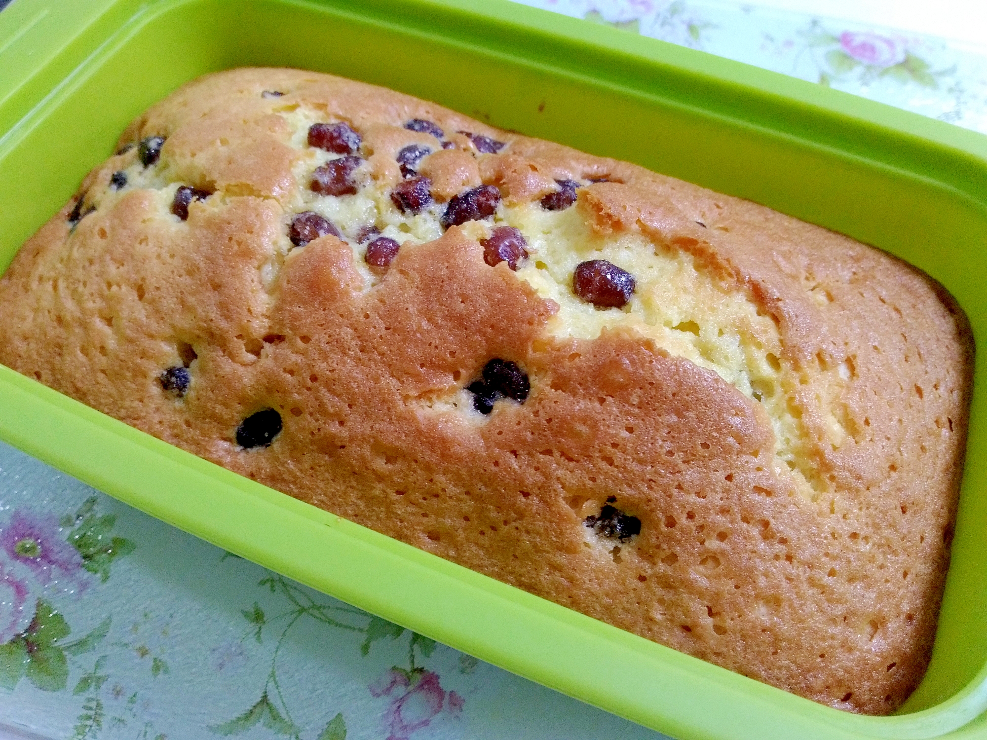 おやつに☆甘納豆のパウンドケーキ