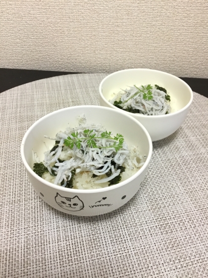 超簡単！ごま油風味のしらす丼♪