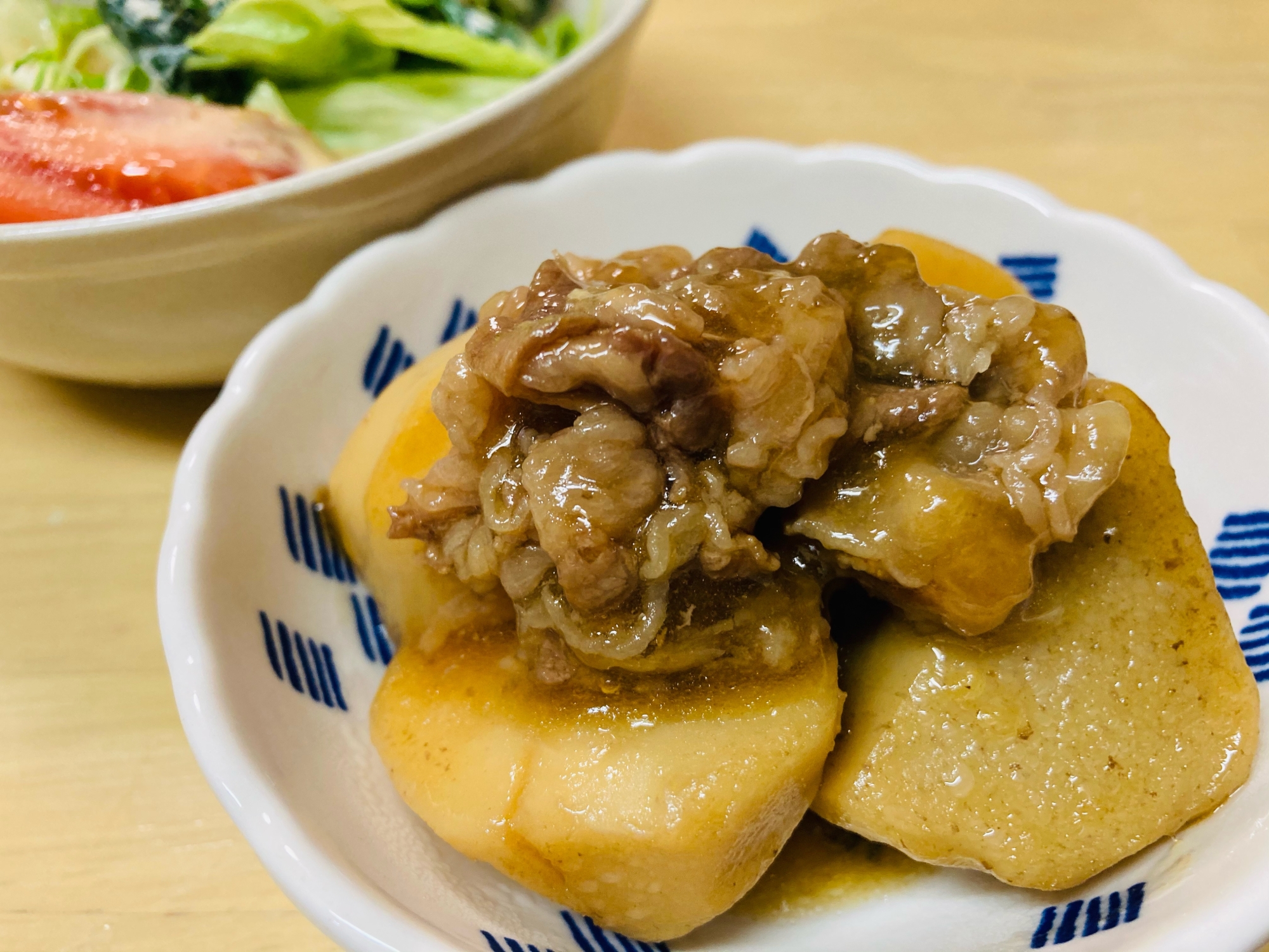 里芋と牛バラ肉の煮物
