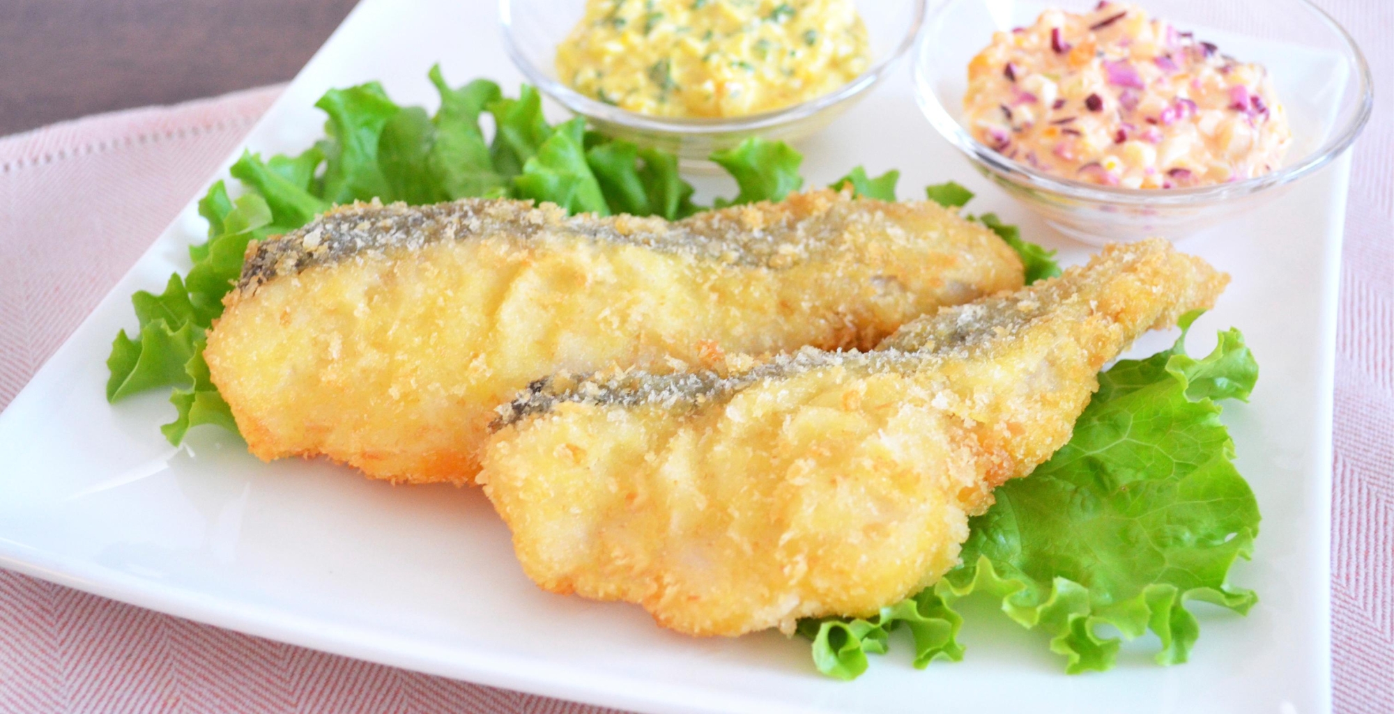 たらのフライ 2種のタルタルソース