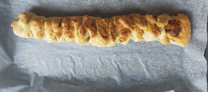 いちぢくとチョコの編みパン