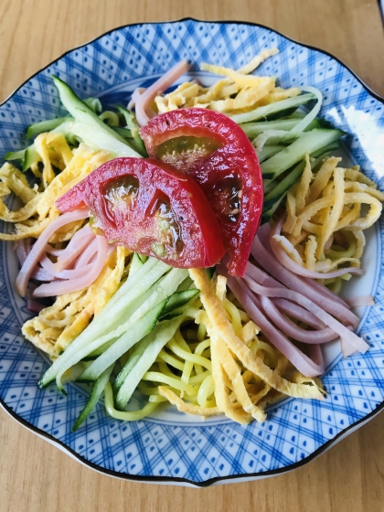 食べやすい裏ワザ‼︎我が家の冷やし中華