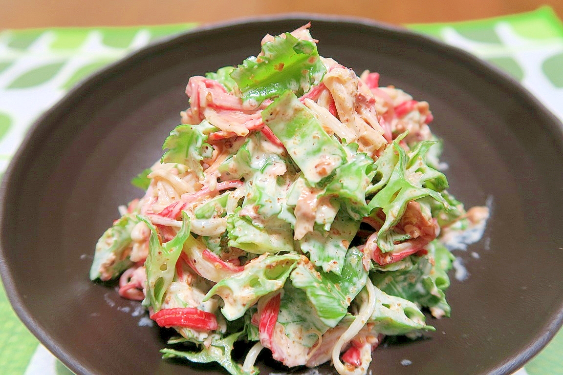 四角豆(ウリズン豆)とカニカマのマヨポン和え