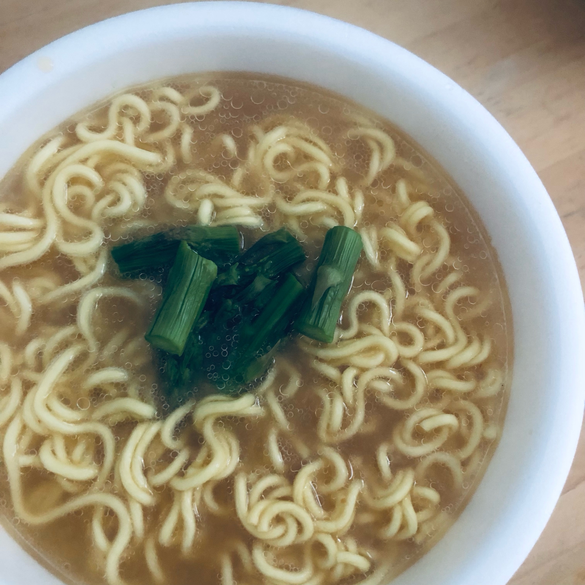 アスパラの味噌ラーメン