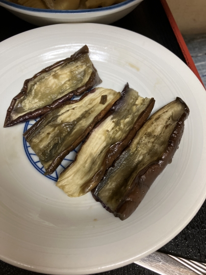長茄子のバター醤油焼き