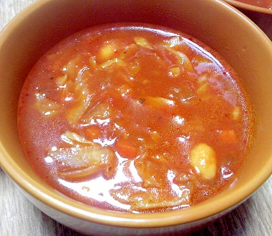 残り野菜とトマトソースで作る簡単ミネストローネ レシピ 作り方 By デラみーやん 楽天レシピ