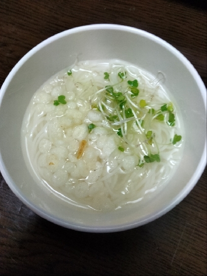 子供作☺️温まるにゅうめん