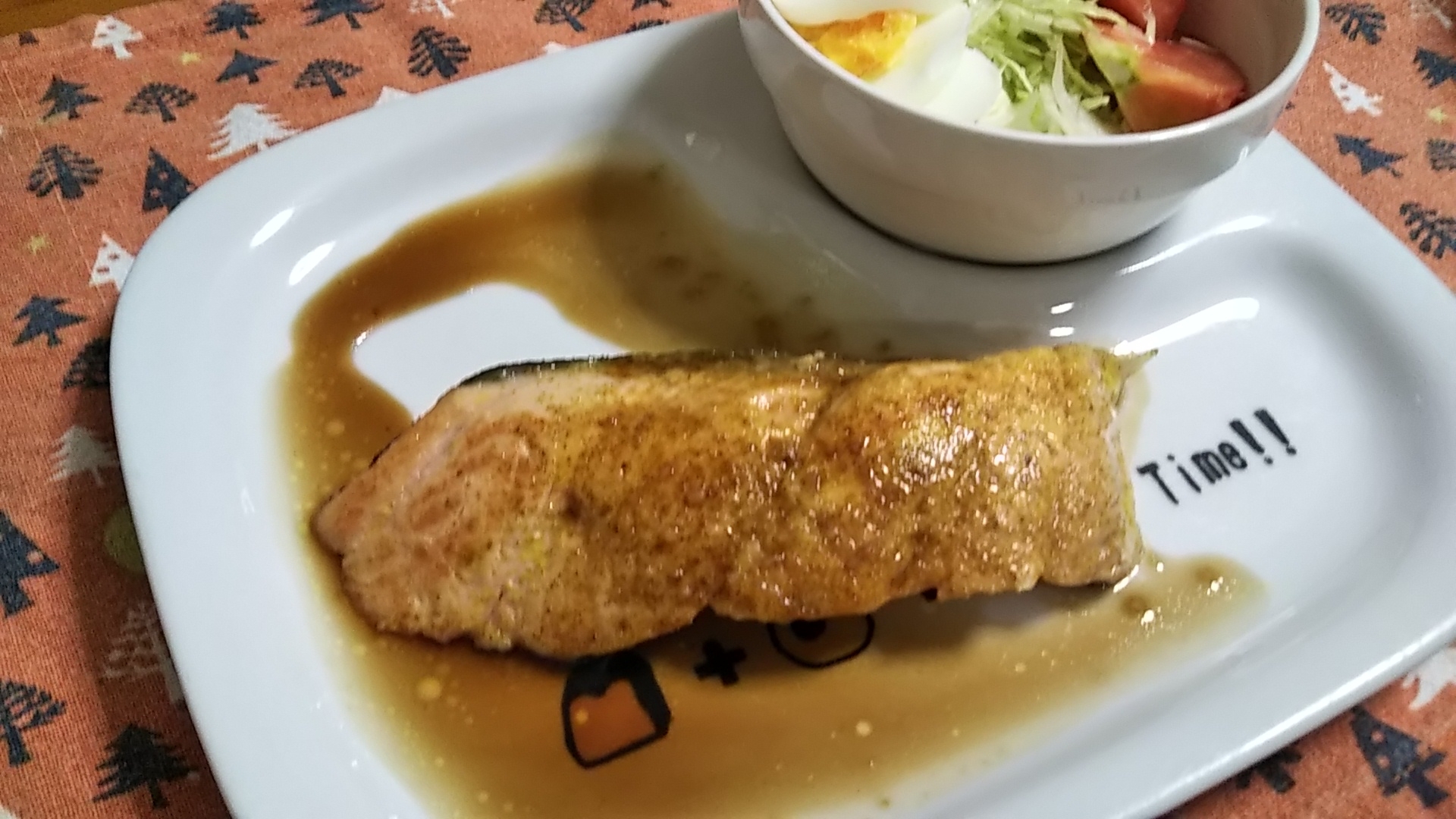 【子供オススメ】カレー味でアレンジ：鮭のムニエル