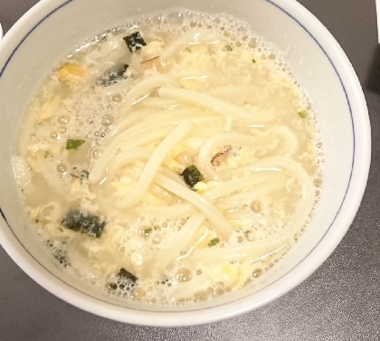 お吸い物の素で♡ふわふわ卵うどん