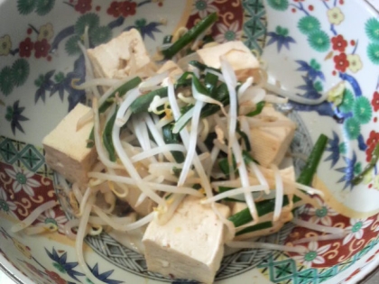 【ダイエットメニュー】豆腐とモヤシ炒め