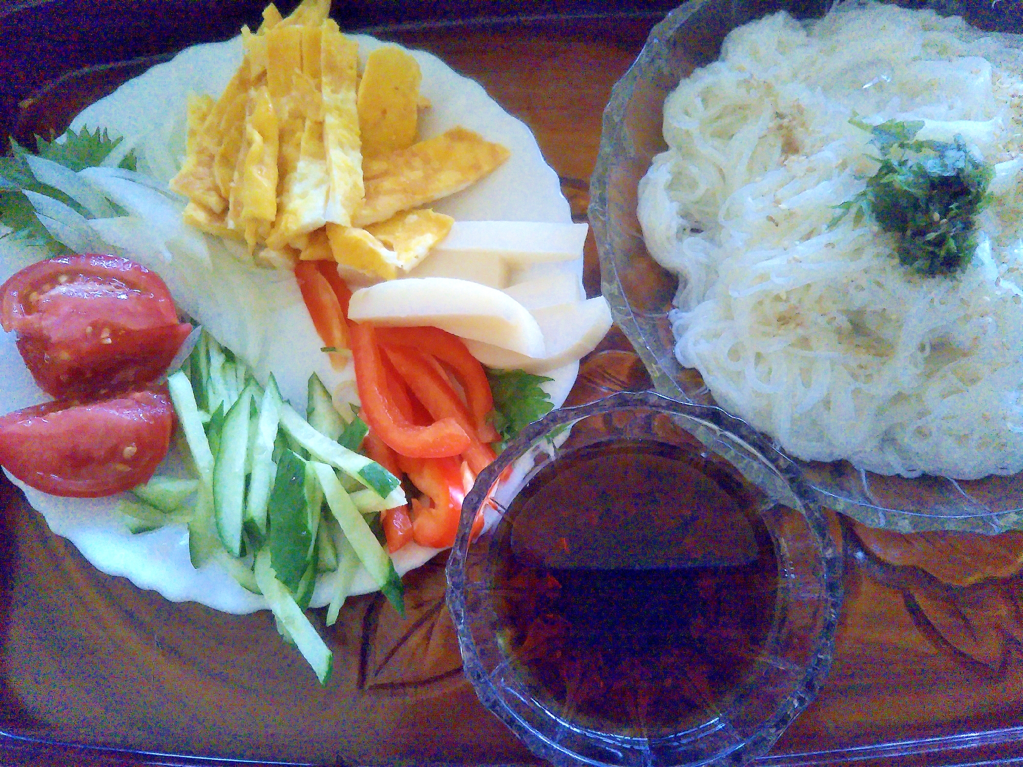 卵焼き&彩り野菜の素麺セット