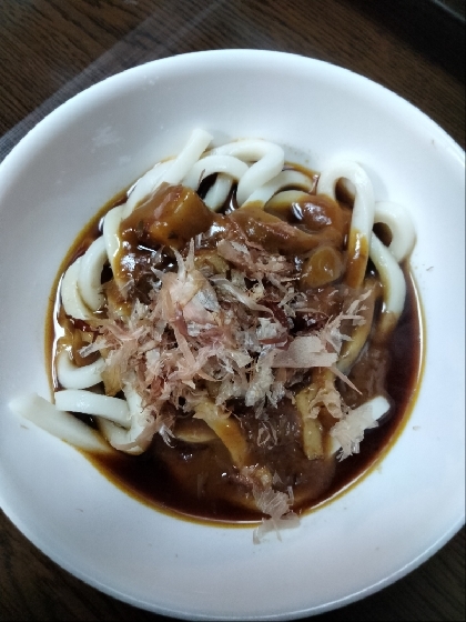 ホタテ醤油のカレーうどん