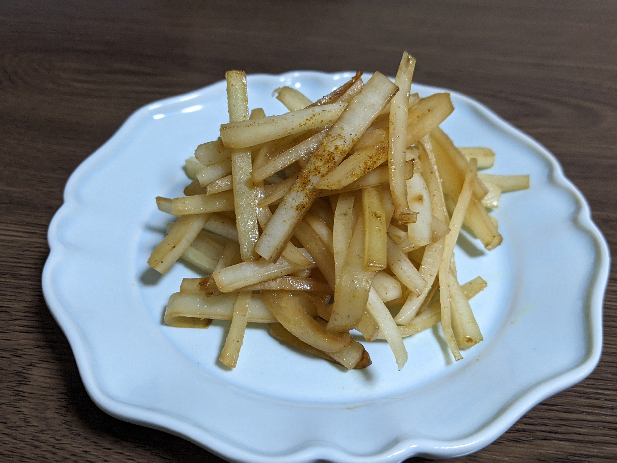 大根の皮のきんぴらカレー風味