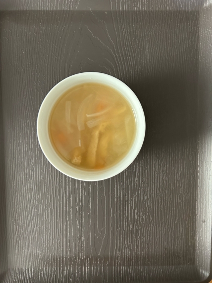 玉ねぎとキャベツの味噌汁
