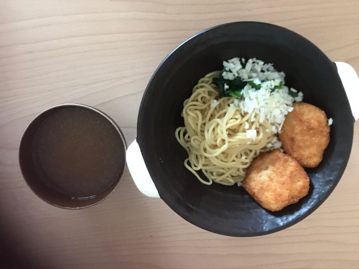 ガッツリ！ヒレカツつけ麺！