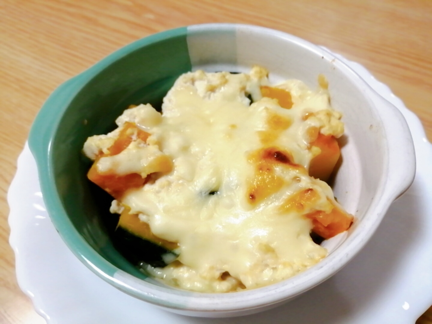 かぼちゃと豆腐のグラタン風 ホワイトソースなし レシピ 作り方 By はじゃじゃ 楽天レシピ