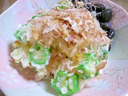 オクラのポテトサラダ