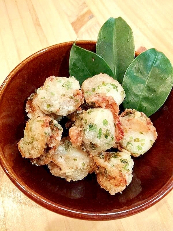 簡単♪帆立の磯辺竜田揚げ