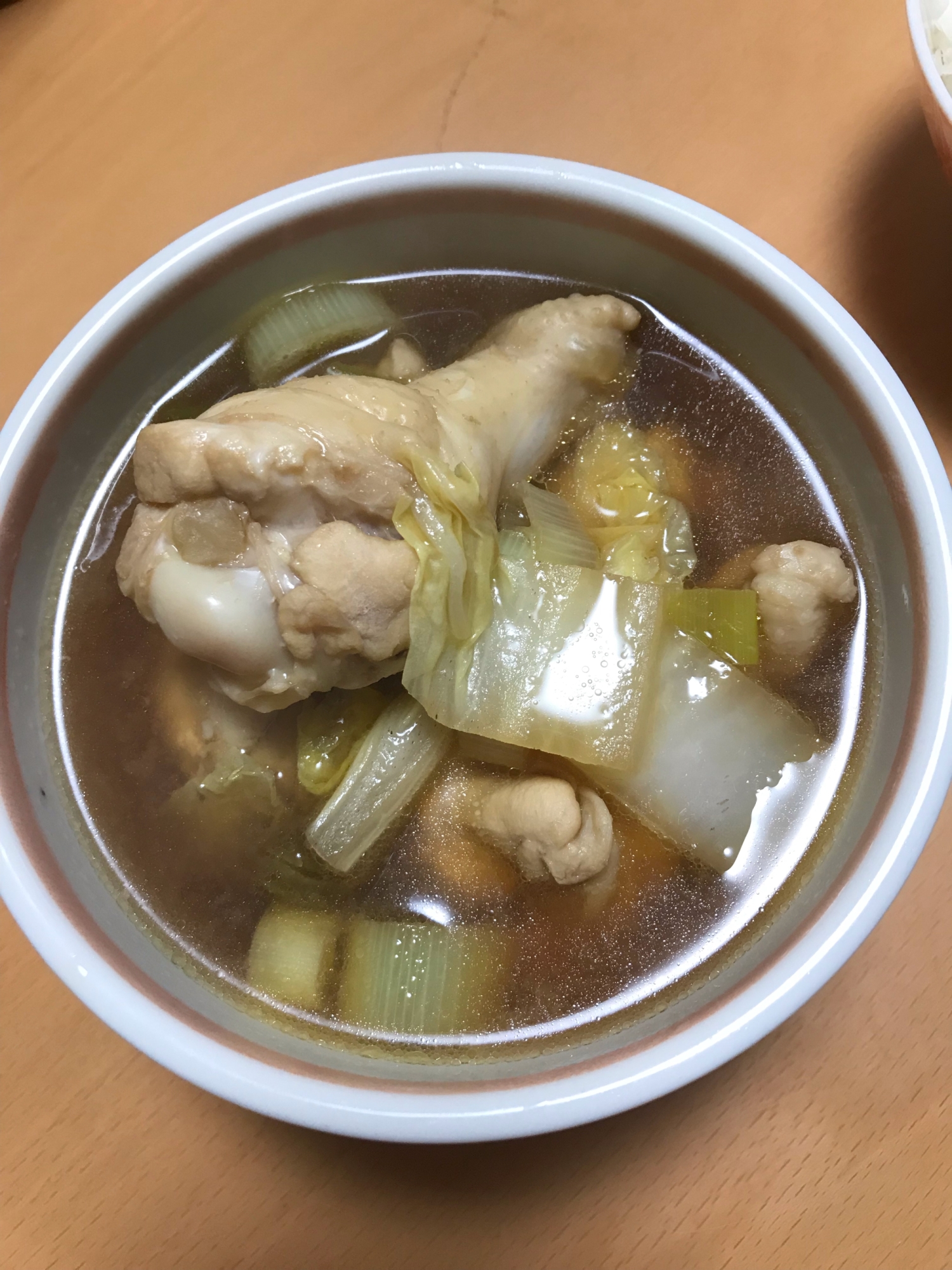 手羽元と白菜のポン酢煮