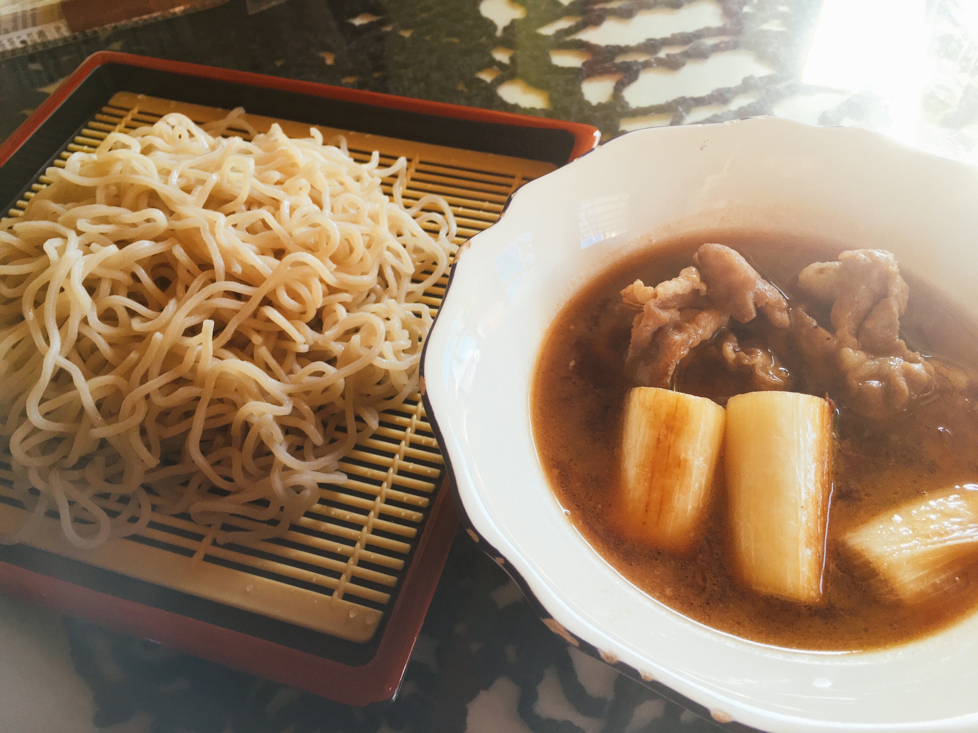 おうちで簡単つけそば☆カレー風味