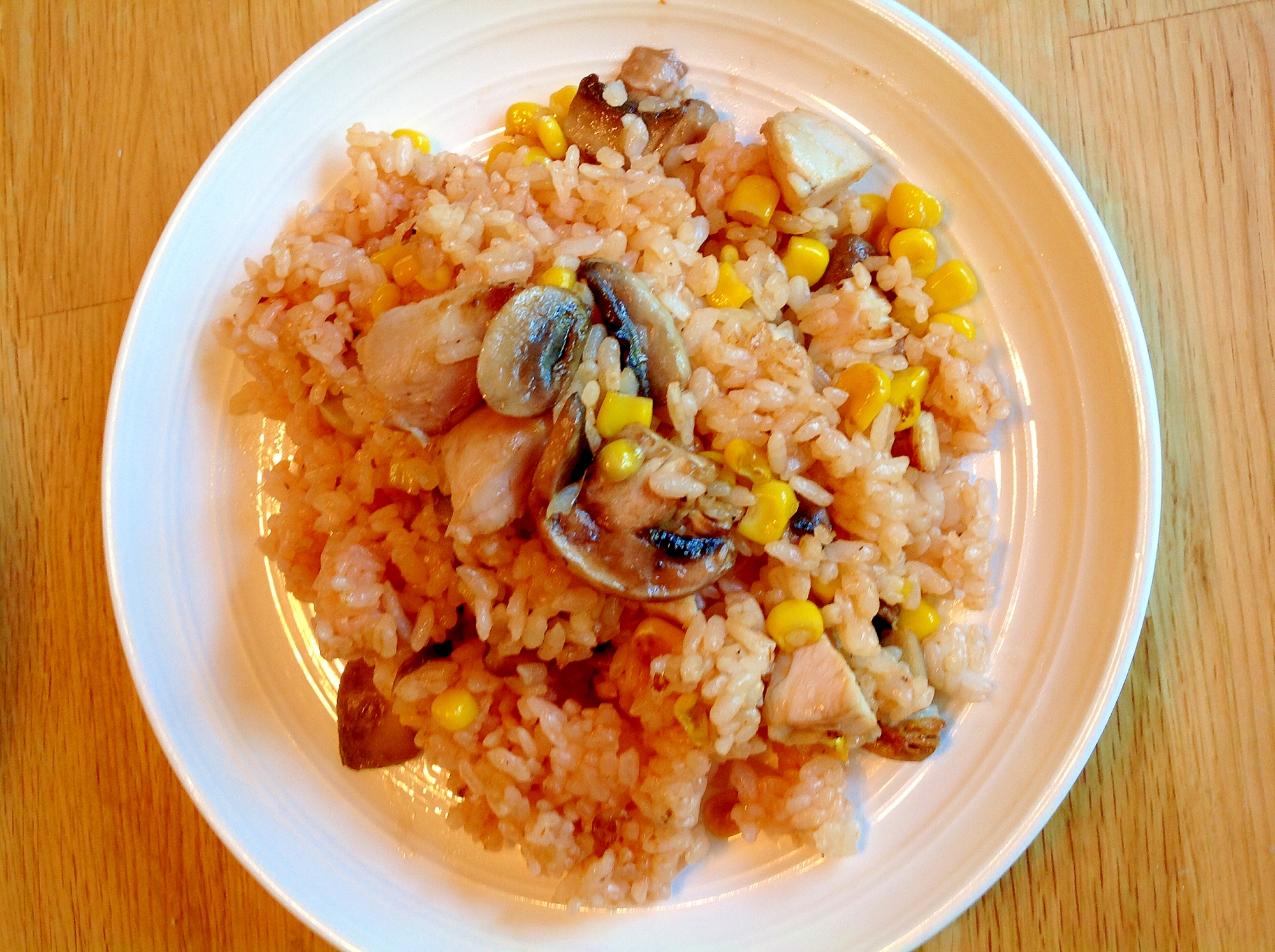 ローストチキンの残りでチキンライス レシピ 作り方 By Findus 楽天レシピ