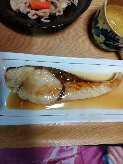 ぶりの照り焼き