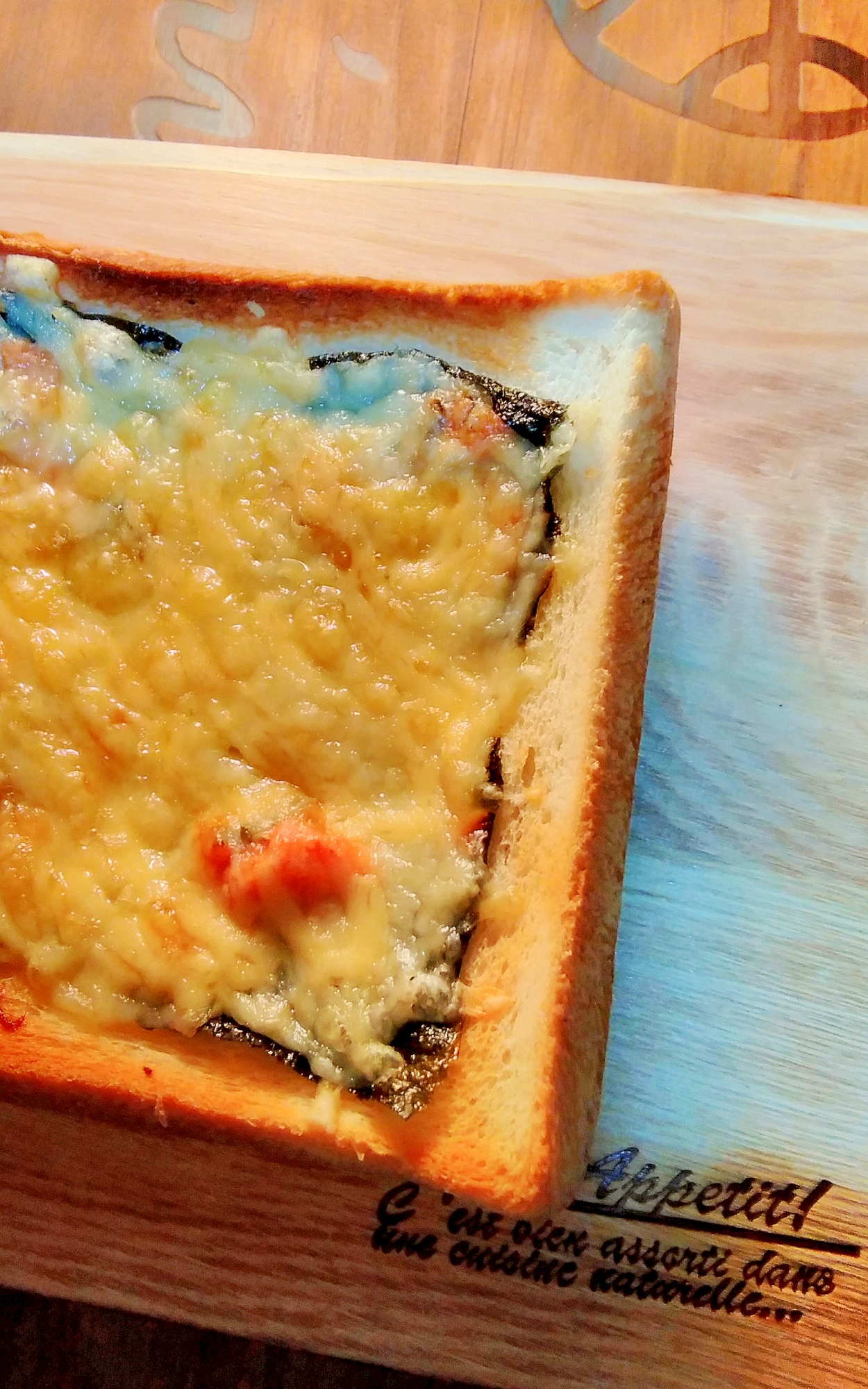 紫蘇明太と海苔のチーズトースト