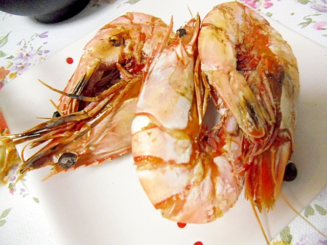 エビの殻つき塩焼き 超簡単 お正月おせちにも レシピ 作り方 By ミスチバス 楽天レシピ