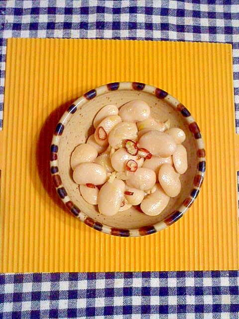 白花豆のペペロンチーノ炒め レシピ 作り方 By テツオ63 楽天レシピ
