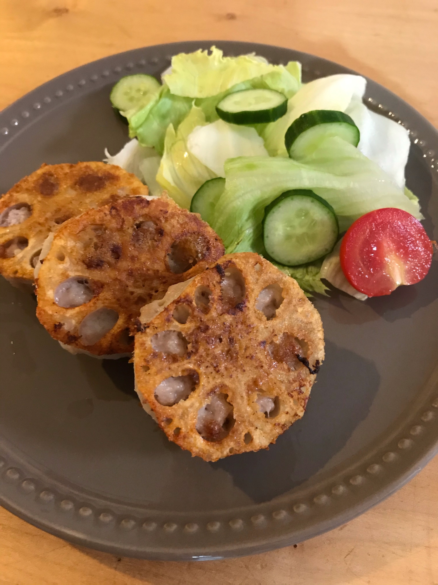 業スの冷凍食材で♪簡単♪ 蓮根の挟み焼き