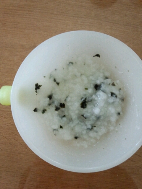 離乳食 後期 海苔入りお粥 レシピ 作り方 By Koko0730 楽天レシピ