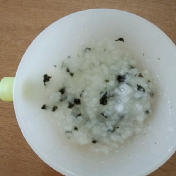 離乳食 後期 海苔入りお粥 レシピ 作り方 By Koko0730 楽天レシピ 離乳食 後期 海苔入りお粥 レシピ 作り方 By Koko0730 楽天レシピ