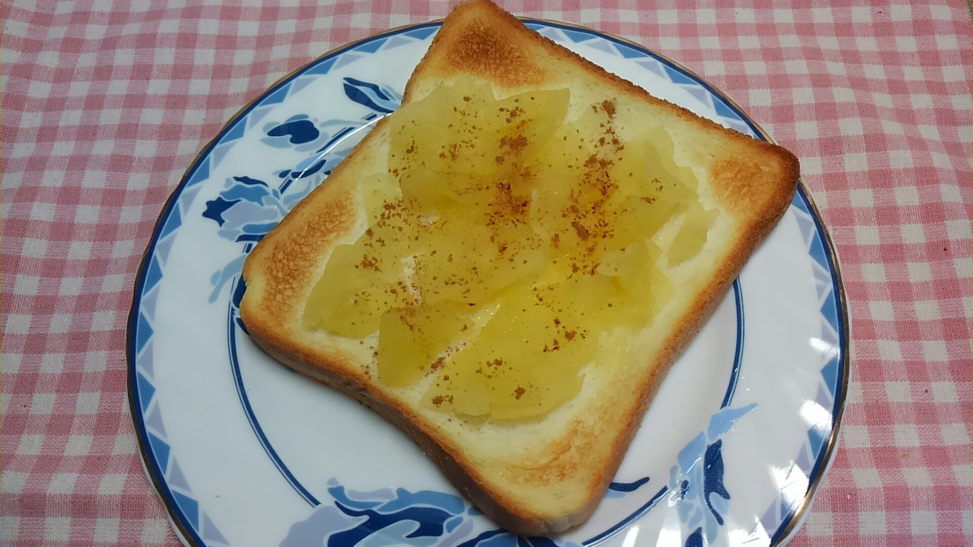 朝食やおやつに☆リンゴとシナモンのトースト