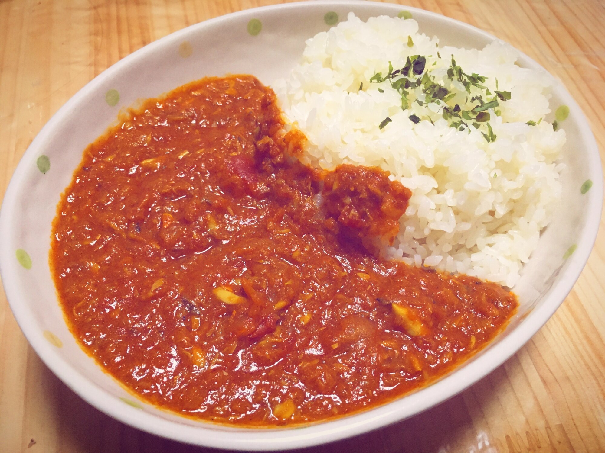 フライパンで作る☆トマトサバカレー♪ レシピ・作り方 by nano0305